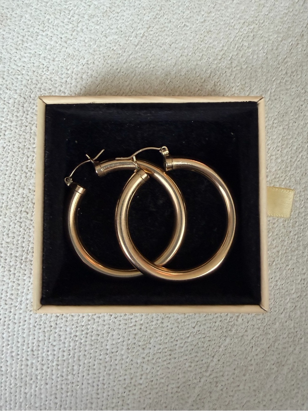 RG Gold Hoop Earrings